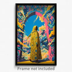 Russian Movie Poster - Long Tabernacle (Russia Psychedelic Art Retro Film Print)