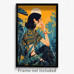 Thai Movie Poster - Girl Feeling Nostalgic, Spanish Buttons (Thailand Art Print)