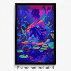 Art Poster - Flashy Brook (Psychedelic Trippy Weird 11x17 Print)