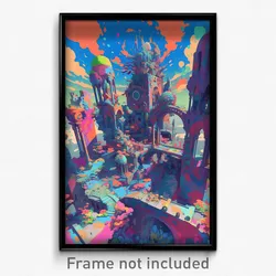 Art Poster - Beautiful Nunnery (Psychedelic Trippy Weird 11x17 Print)