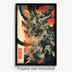 Chinese Movie Poster - Monstrous Ridge (China Psychedelic Art Retro Film Print)