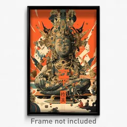 Chinese Movie Poster - Made Up Statue (China Psychedelic Art Retro Film Print)
