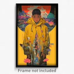 Vietnamese Movie Poster - Boy Feeling Rash, Memorable Yellow Raincoat (Print)