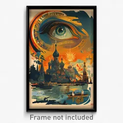 Russian Movie Poster - Terrific Ark (Russia Psychedelic Art Retro Film Print)