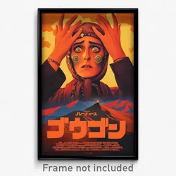 Icelandic Movie Poster - Woman Feeling Perplexed, Wonderful Orange Headwear
