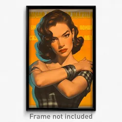 Mexican Movie Poster - Woman Feeling Moody, Made Up Wristband (Mexico Art Print)