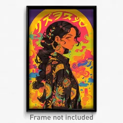 Bollywood Movie Poster - Girl Feeling Dazed, Imaginative Cropped Shirt (Print)