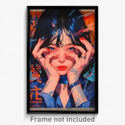 Vietnamese Movie Poster - Girl Feeling Numb, Amazing Blue Choker (Art Print)