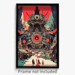 Movie Art Poster - Haunting Antechamber (Psychedelic Retro Weird Film Print)