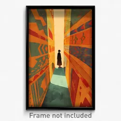 Art Poster - Subtle Corridor (Psychedelic Trippy Weird 11x17 Print)