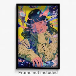 Movie Art Poster - Girl Feeling Shameless, Thoughtful Beige Sweater (Film Print)