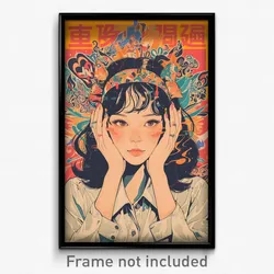 Indonesian Movie Poster - Girl Feeling Caring, Mysterious Bow Hairband (Print)