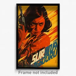 Indonesian Movie Poster - Woman Feeling Fury, Colorless Stirrup Legwear (Print)