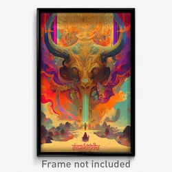 Thai Movie Poster - Fluid Dunes (Thailand Psychedelic Art Retro Film Print)