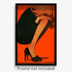 German Movie Poster - Girl Feeling Troubled, Outgoing Shoes (Germany Art Print)