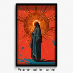 German Movie Poster - Woman Feeling Pride, Gray Oversized Shirt (Art Print)