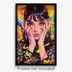 Mexican Movie Poster - Woman Feeling Rejected, Glossy Multicolored (Art Print)
