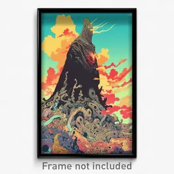 Indonesian Movie Poster - Warped Megalith (Indonesia Retro Film Art Print)