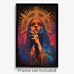 Spanish Movie Poster - Girl Feeling Adoration, Glaring Mechanical Halo (Print)