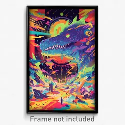 Icelandic Movie Poster - Active Pen (Iceland Psychedelic Art Retro Film Print)