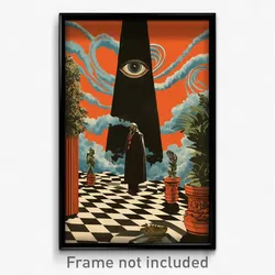 German Movie Poster - Nifty Hotel Lobby (Germany Retro Film Art Print)