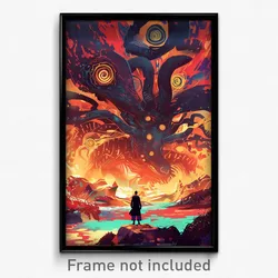 Thai Movie Poster - Ample Video Game (Thailand Psychedelic Art Retro Film Print)