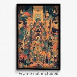 Spanish Movie Poster - Strange Computer (Spain Psychedelic Art Retro Film Print)