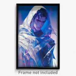 Art Poster - Man Feeling Insightful Wearing Wonderful Hooded Cloak (Print)