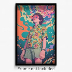 Spanish Movie Poster - Boy Feeling Hopeless, Oddball Grey Shorts (Art Print)