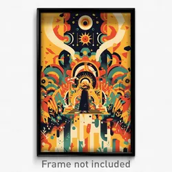 Spanish Movie Poster - Warlike Trapdoor (Spain Psychedelic Art Retro Film Print)