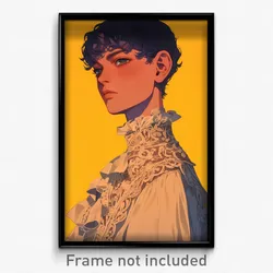 Movie Art Poster - Boy Feeling Contempt, Well Made Lace (Retro Film Print)
