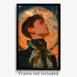 Movie Art Poster - Boy Feeling Indignant, Elaborate Neck Ribbon (Film Print)