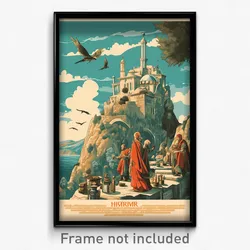 Greek Movie Poster - Mountainous Canyon (Greece Retro Film Art Print)