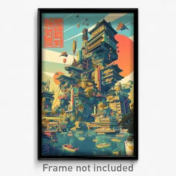 Chinese Movie Poster - Giant Futuristic Architecture (China Film Art Print)
