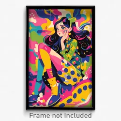 Spanish Movie Poster - Girl Feeling Rash, Elaborate Polka Dot Legwear (Print)