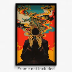 Icelandic Movie Poster - Man Feeling Miserliness, Silky Print (Art Print)