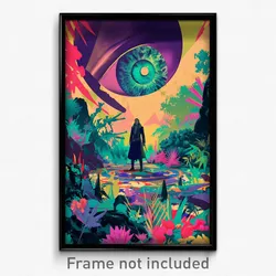 French Movie Poster - Slim Falls (France Psychedelic Art Retro Film Print)