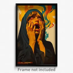 German Movie Poster - Girl Feeling Yawning, Fluid Veil (Germany Film Art Print)
