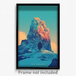 Icelandic Movie Poster - Cold Desolation (Iceland Retro Film Art Print)