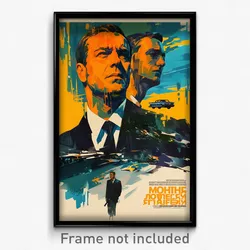 Russian Movie Poster - Man Feeling Calm, Novel Multicolored Scarf (Art Print)