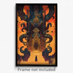Mexican Movie Poster - Haunting Church (Mexico Psychedelic Art Retro Film Print)