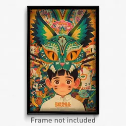Mexican Movie Poster - Boy Feeling Pleased, Upbeat Cat Ear (Mexico Art Print)