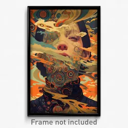Spanish Movie Poster - Empty Schnitzel (Spain Psychedelic Art Retro Film Print)