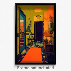 Mexican Movie Poster - Infamous Motel (Mexico Psychedelic Art Retro Film Print)