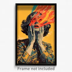 Brazilian Movie Poster - Woman Feeling Jubilation, Perfect Elbow Pads (Print)