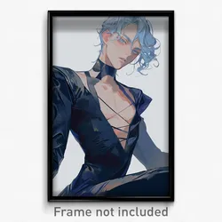 Art Poster - Boy Feeling Assertive Wearing Messy Catsuit (Art Print)