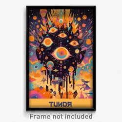 Russian Movie Poster - Gracious Dugout (Russia Psychedelic Art Retro Film Print)