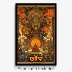 Bollywood Movie Poster - Swirly Glade (India Retro Hindi Film Art Print)
