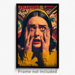Spanish Movie Poster - Woman Feeling Numb, Colorless Yellow Hairband (Art Print)