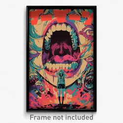 Icelandic Movie Poster - Girl Feeling Infuriated, Rundown Shorts (Art Print)